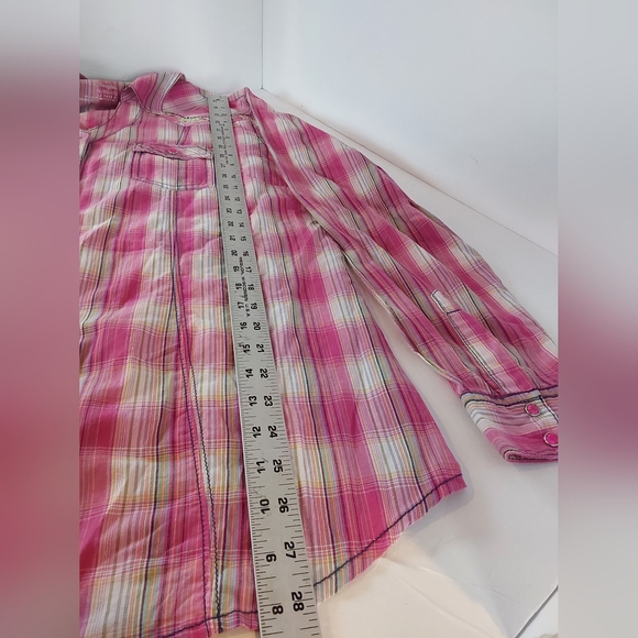 Rock 47 by Wrangker Pink Plaid Shirt XL - Picture 8 of 11